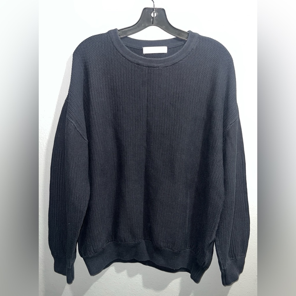 Classic Black Crewneck Sweater for Men